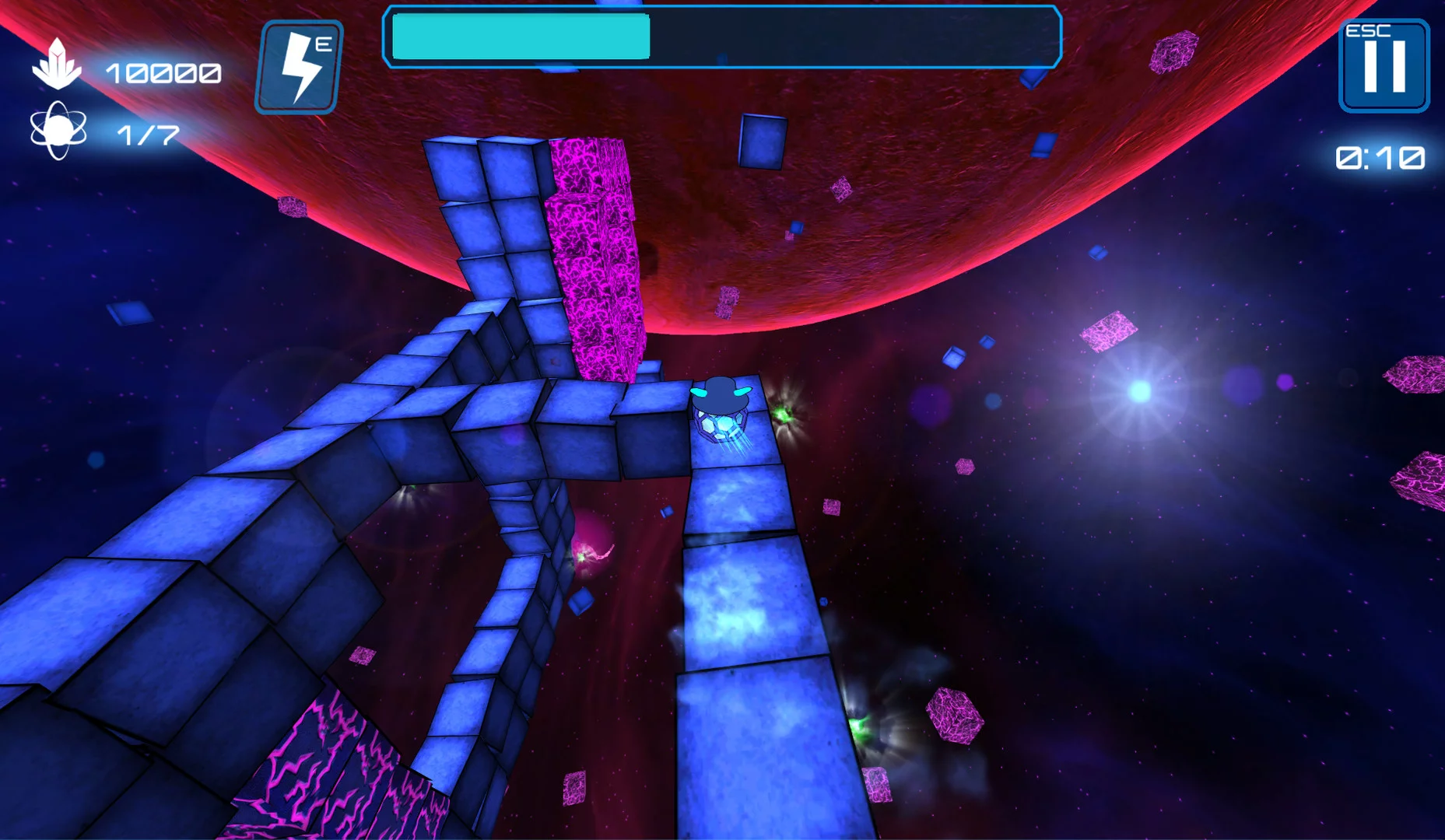 Изображение игры: Deep Blue 3D Maze in Space