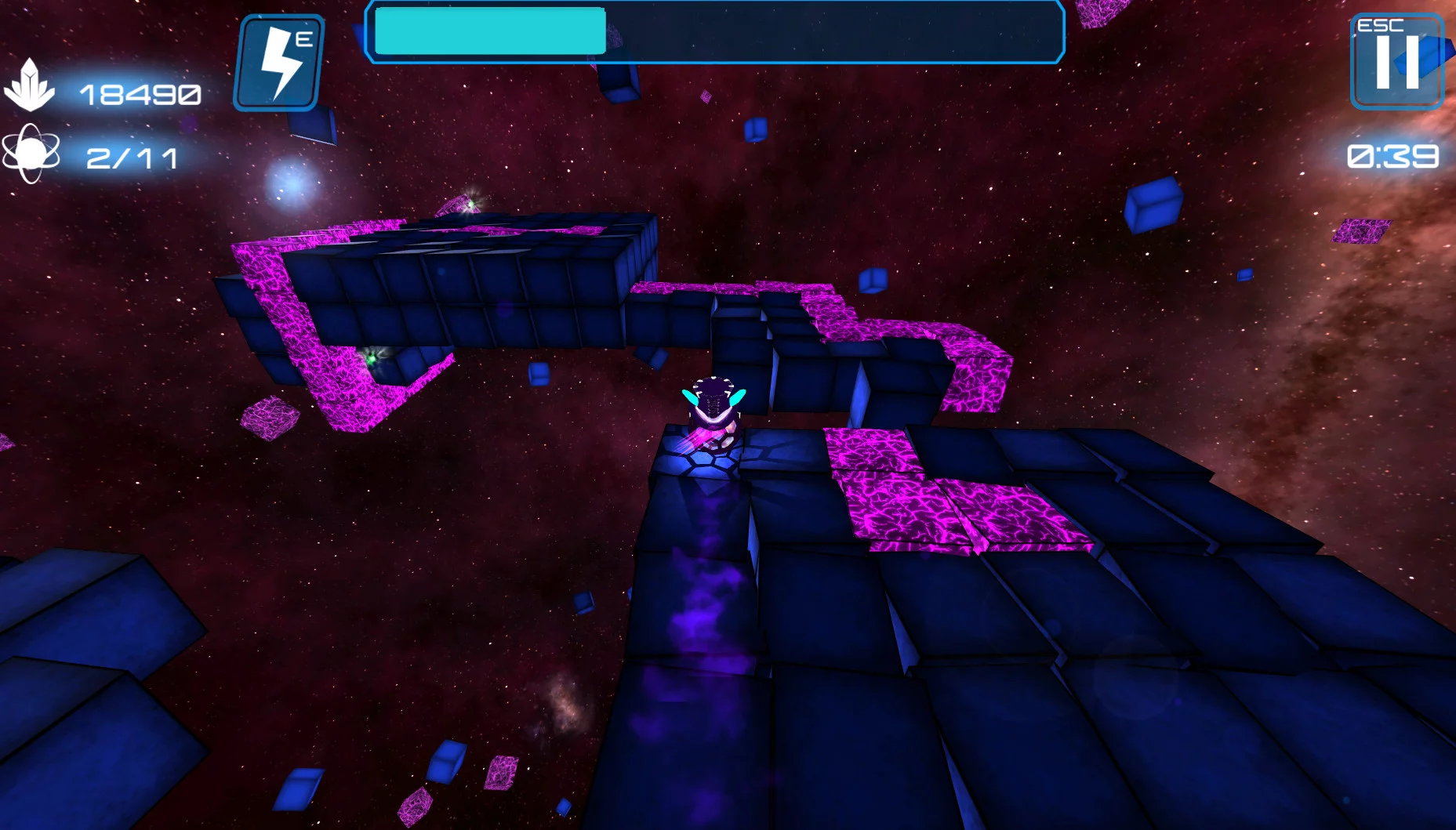Изображение игры: Deep Blue 3D Maze in Space