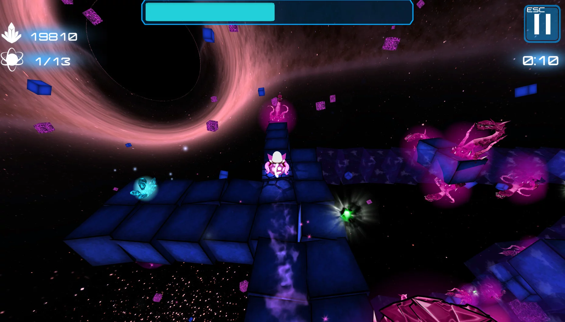 Изображение игры: Deep Blue 3D Maze in Space