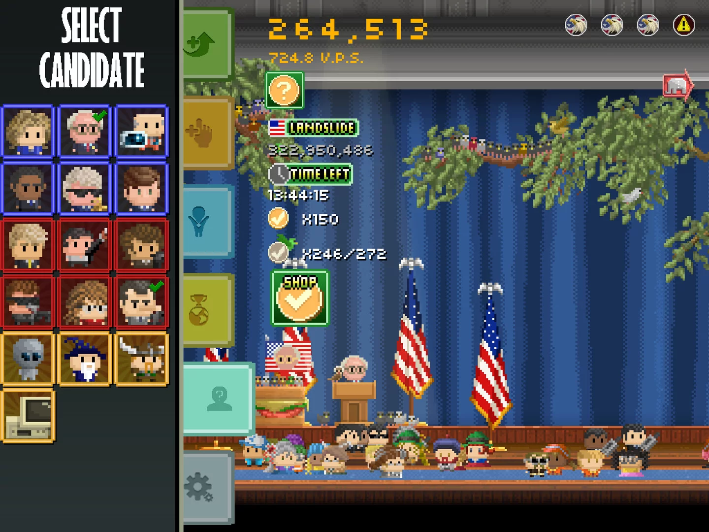 Изображение игры: Campaign Clicker