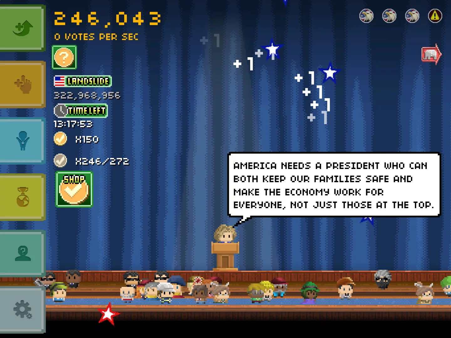Изображение игры: Campaign Clicker