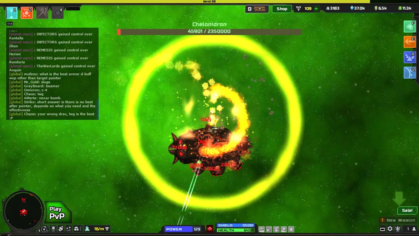 Изображение игры: Astroflux