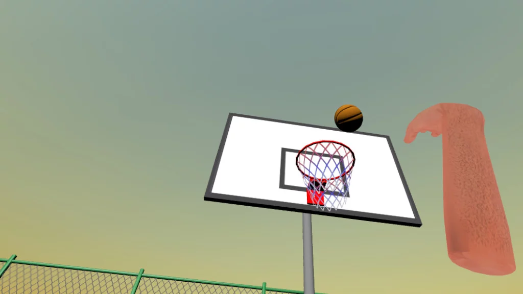 Изображение игры: Basketball Court VR