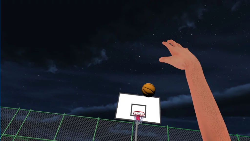 Изображение игры: Basketball Court VR