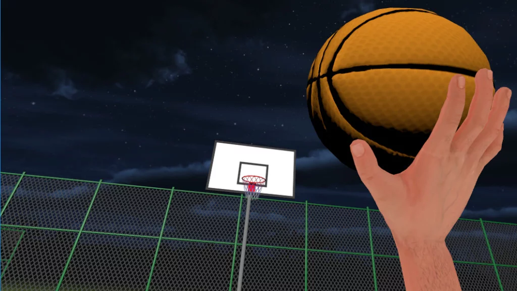 Изображение игры: Basketball Court VR