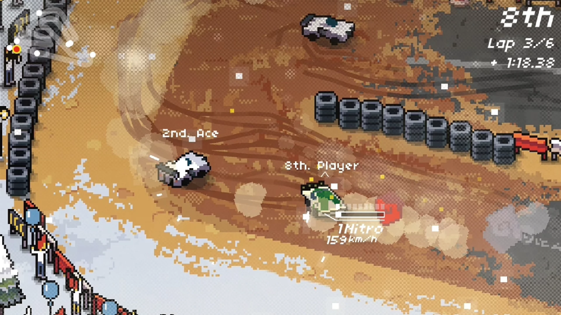 Изображение игры: Super Pixel Racers