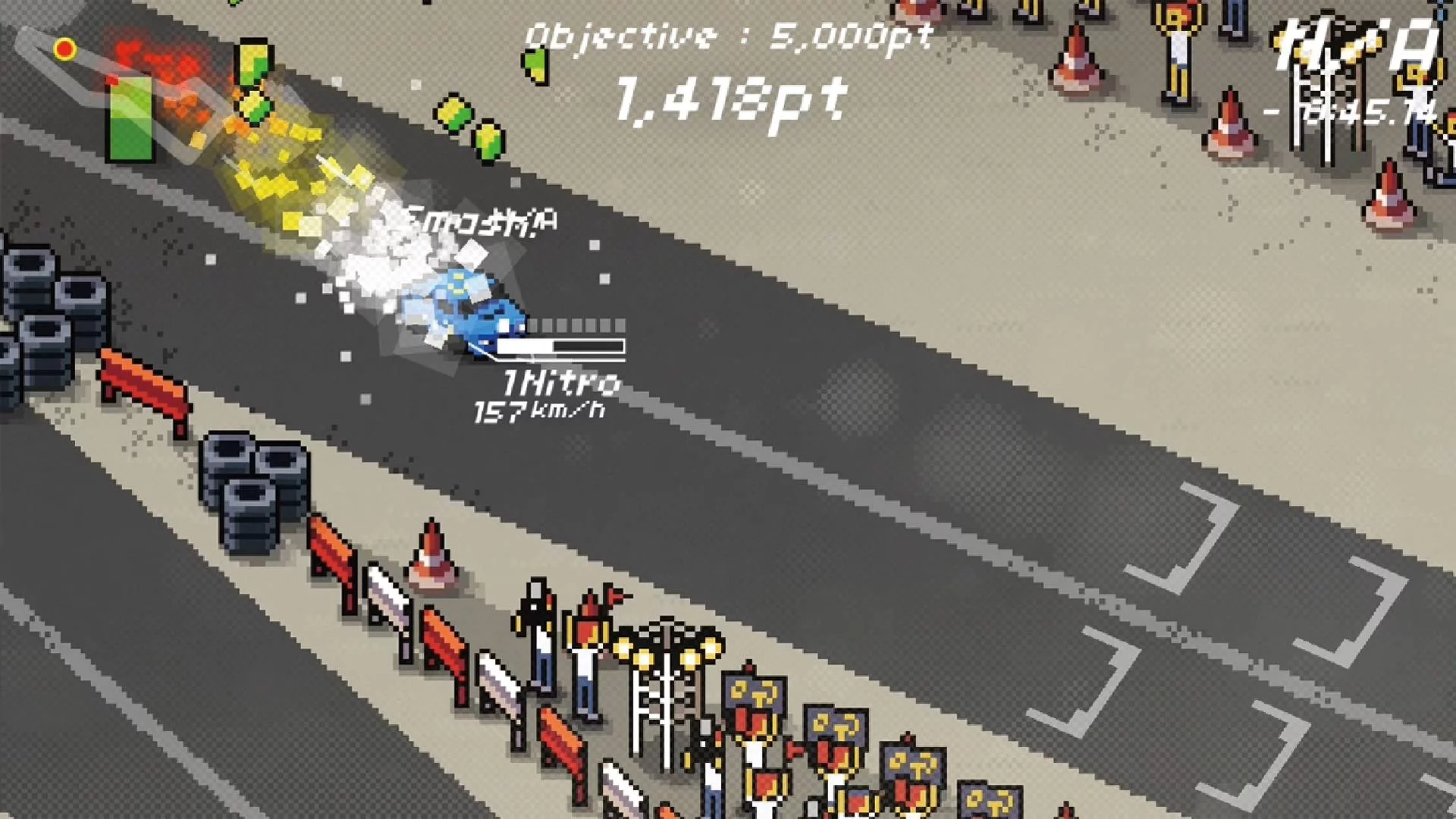 Изображение игры: Super Pixel Racers