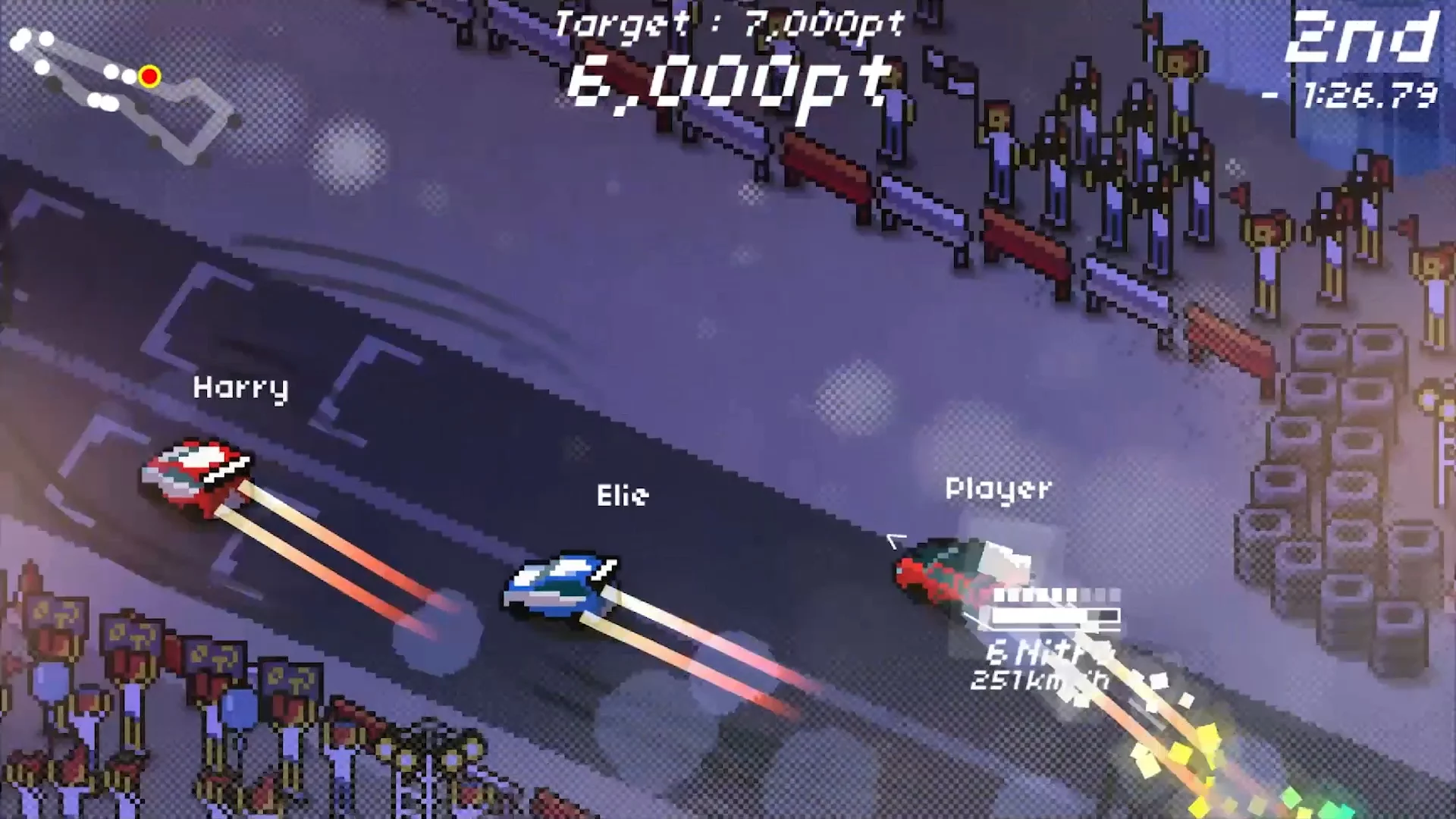 Изображение игры: Super Pixel Racers