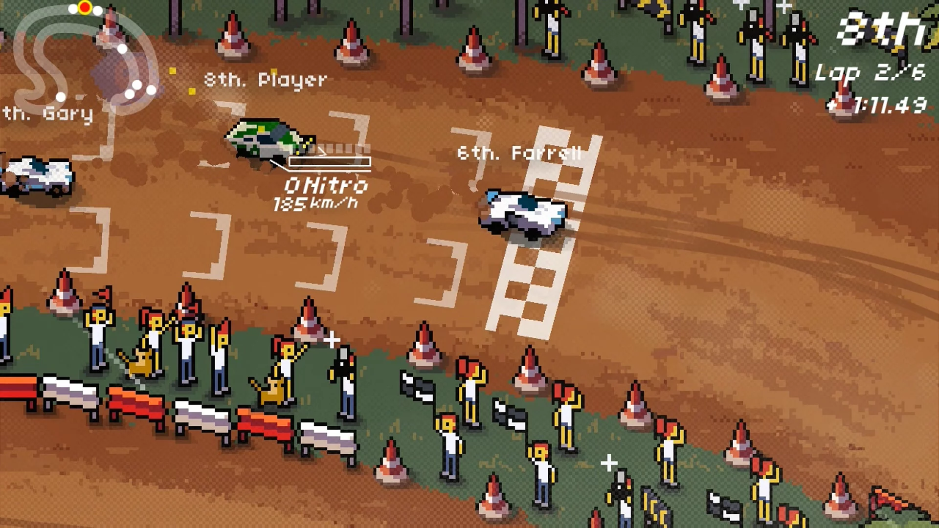 Изображение игры: Super Pixel Racers