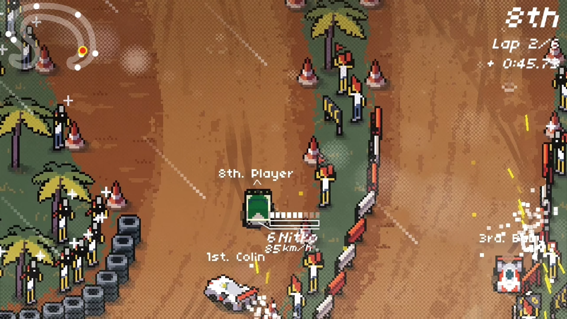 Изображение игры: Super Pixel Racers
