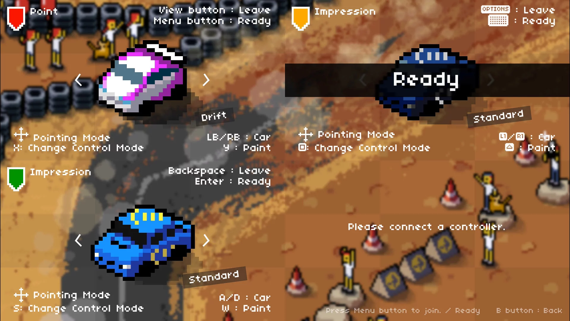 Изображение игры: Super Pixel Racers