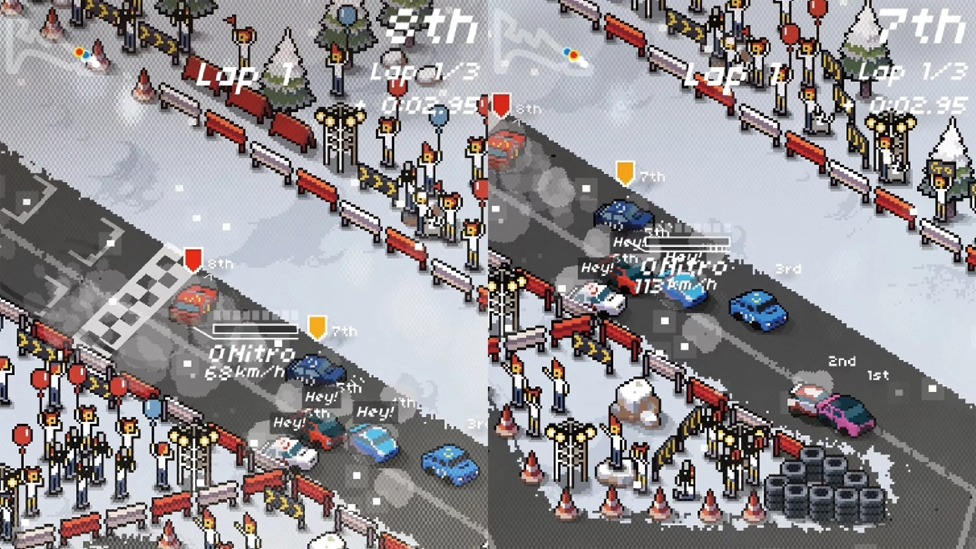 Изображение игры: Super Pixel Racers