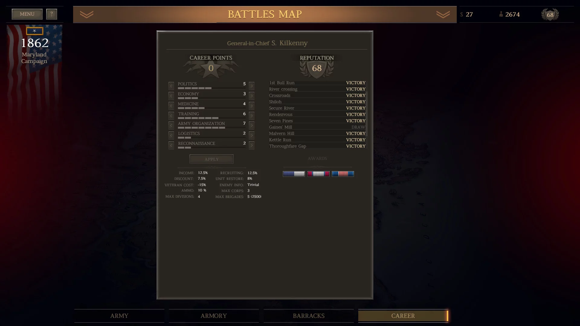 Изображение игры: Ultimate General: Civil War