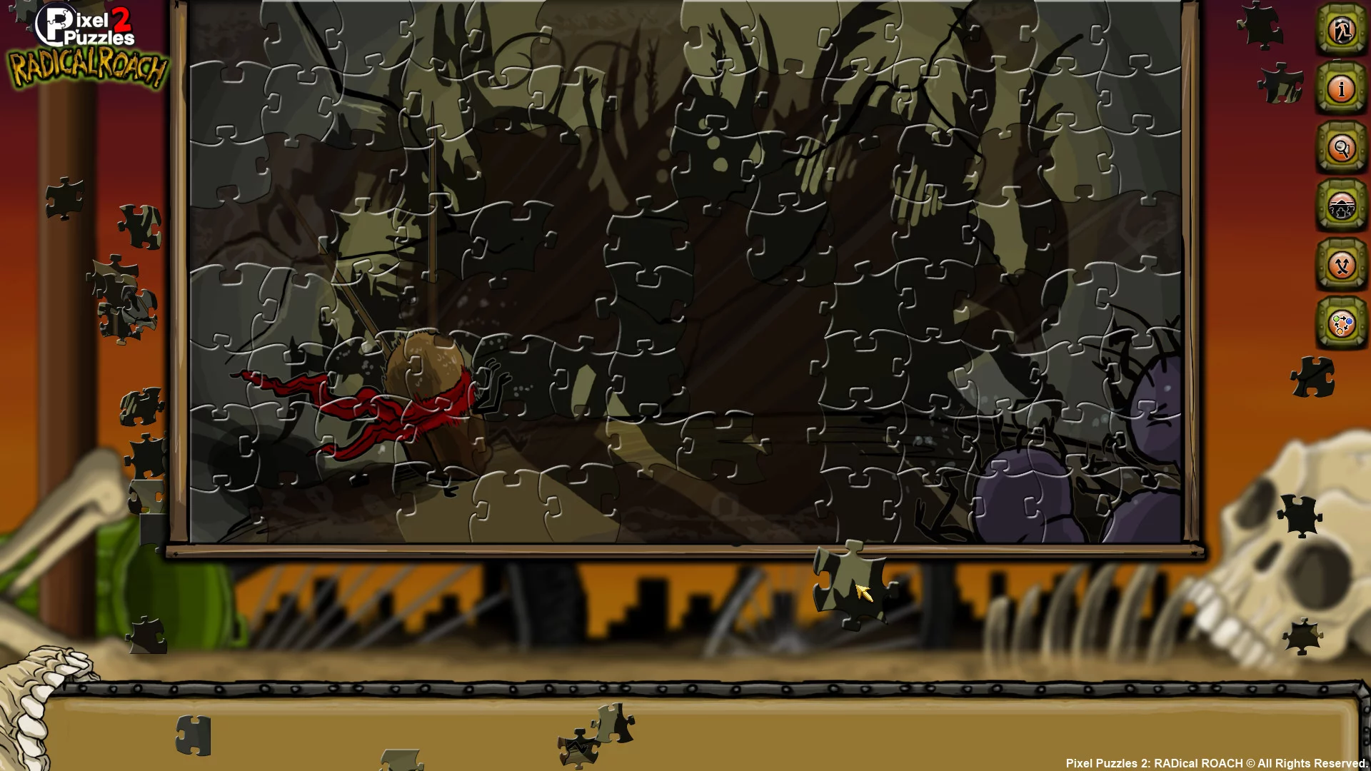 Изображение игры: Pixel Puzzles 2: RADical ROACH