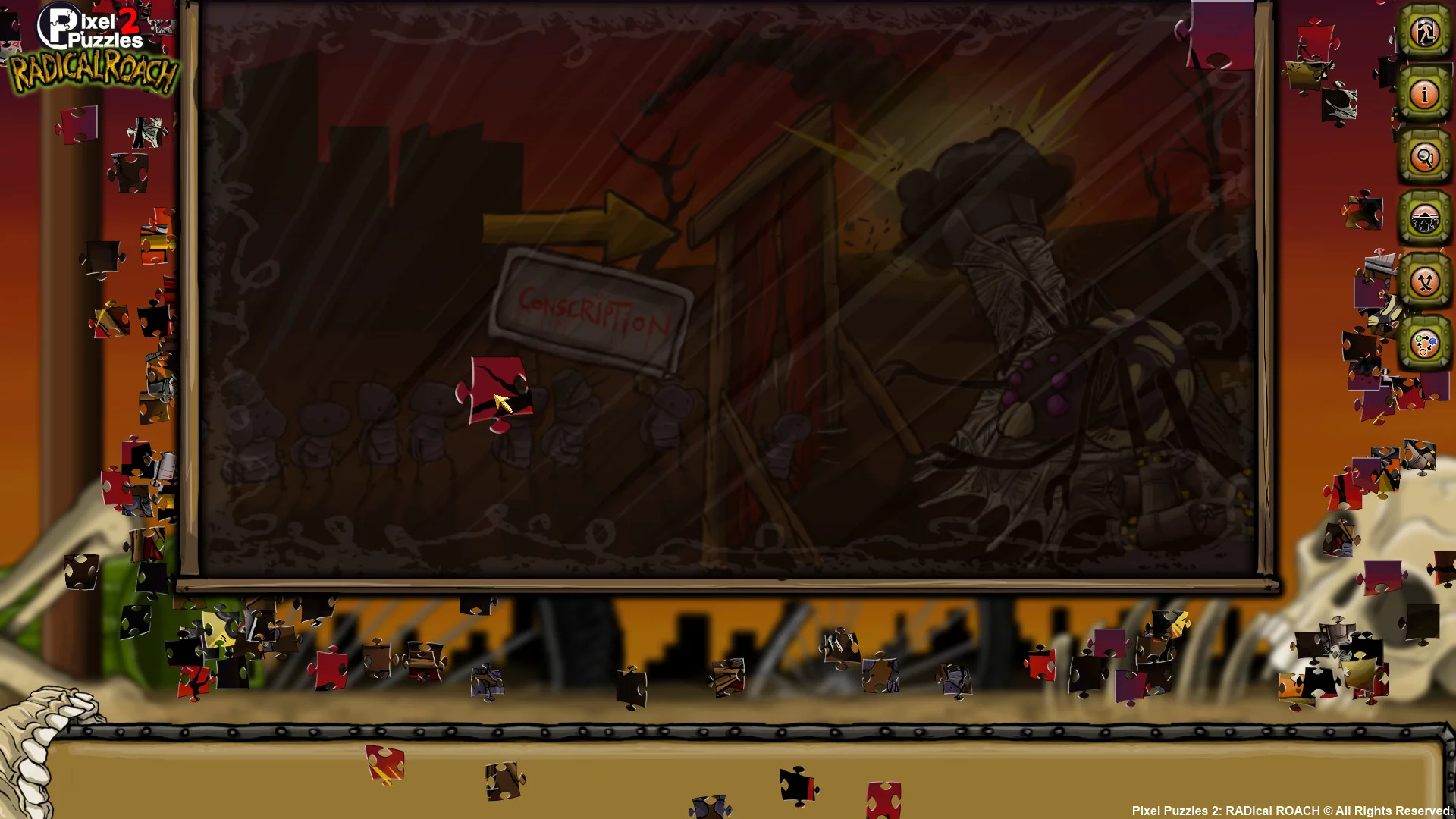 Изображение игры: Pixel Puzzles 2: RADical ROACH