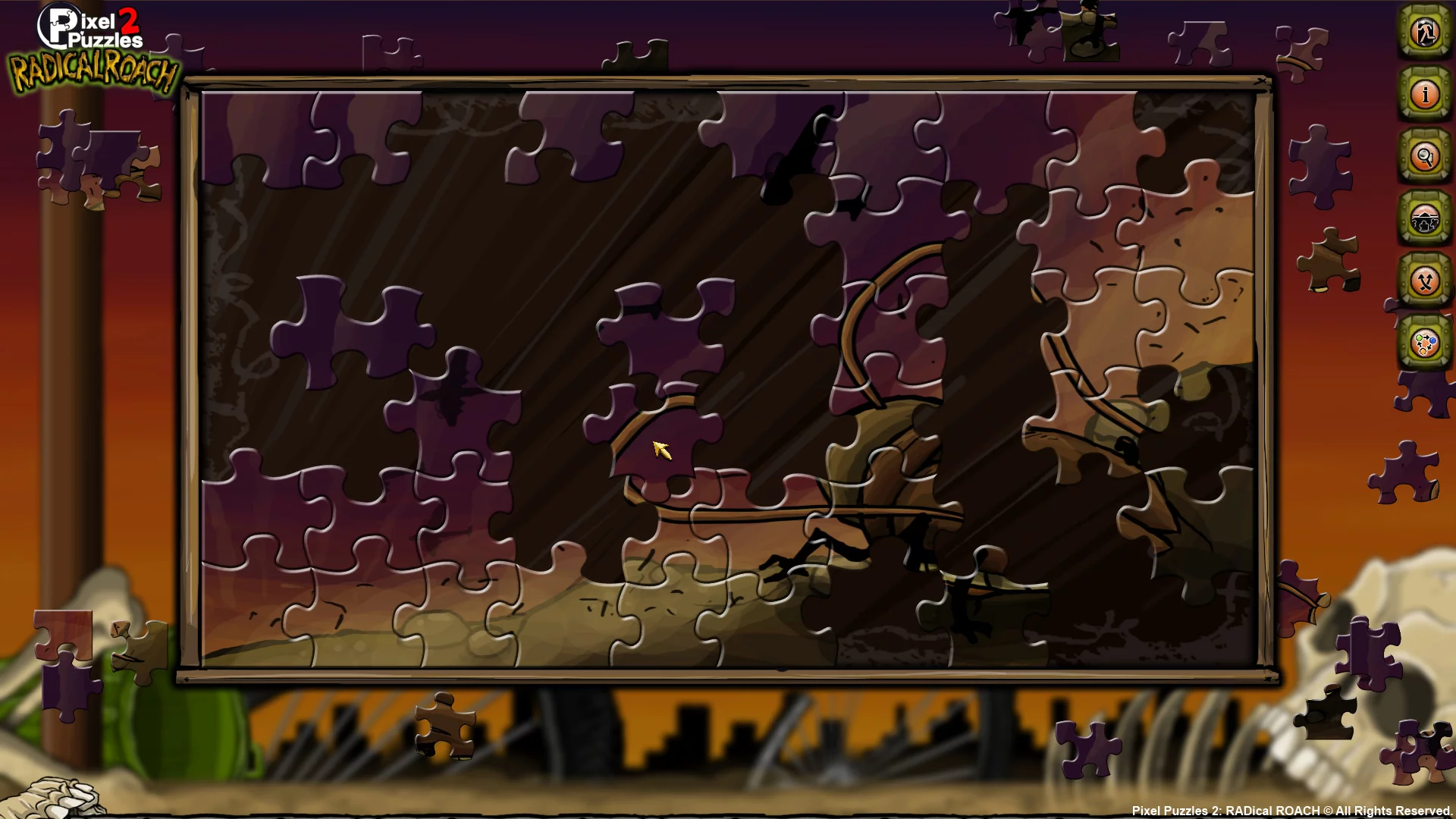Изображение игры: Pixel Puzzles 2: RADical ROACH