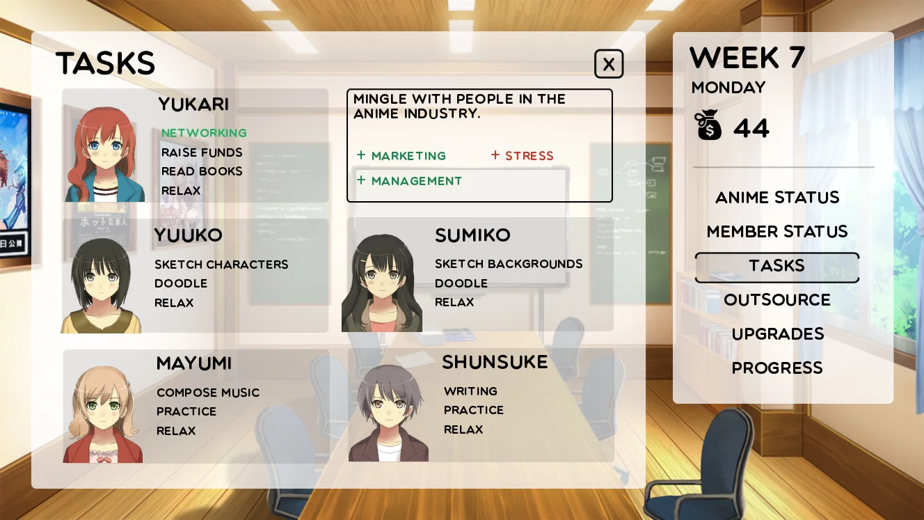 Изображение игры: Anime Studio Simulator