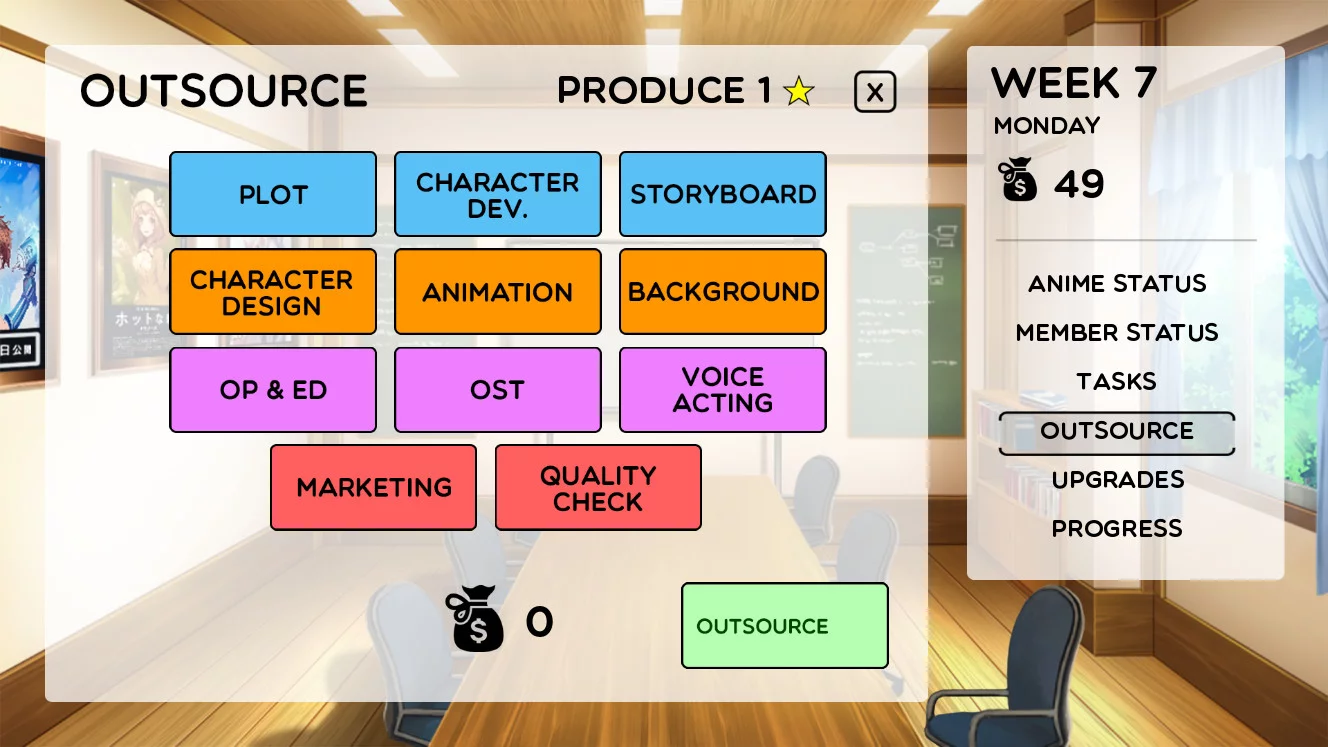 Изображение игры: Anime Studio Simulator