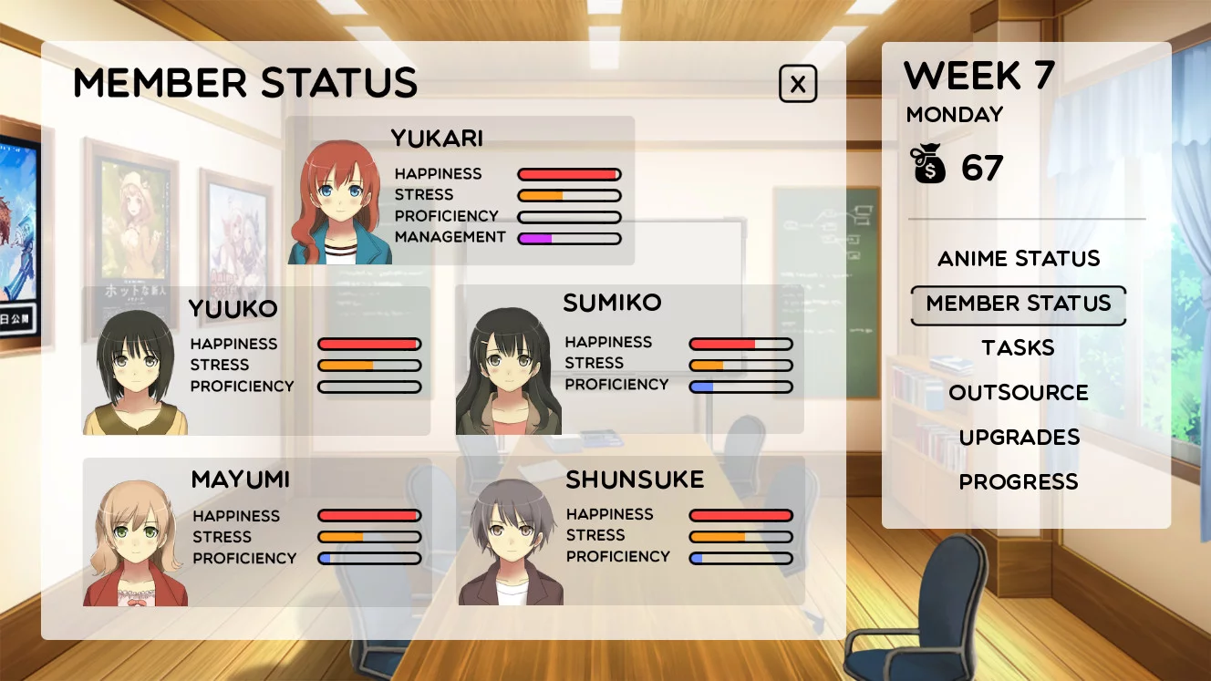 Изображение игры: Anime Studio Simulator