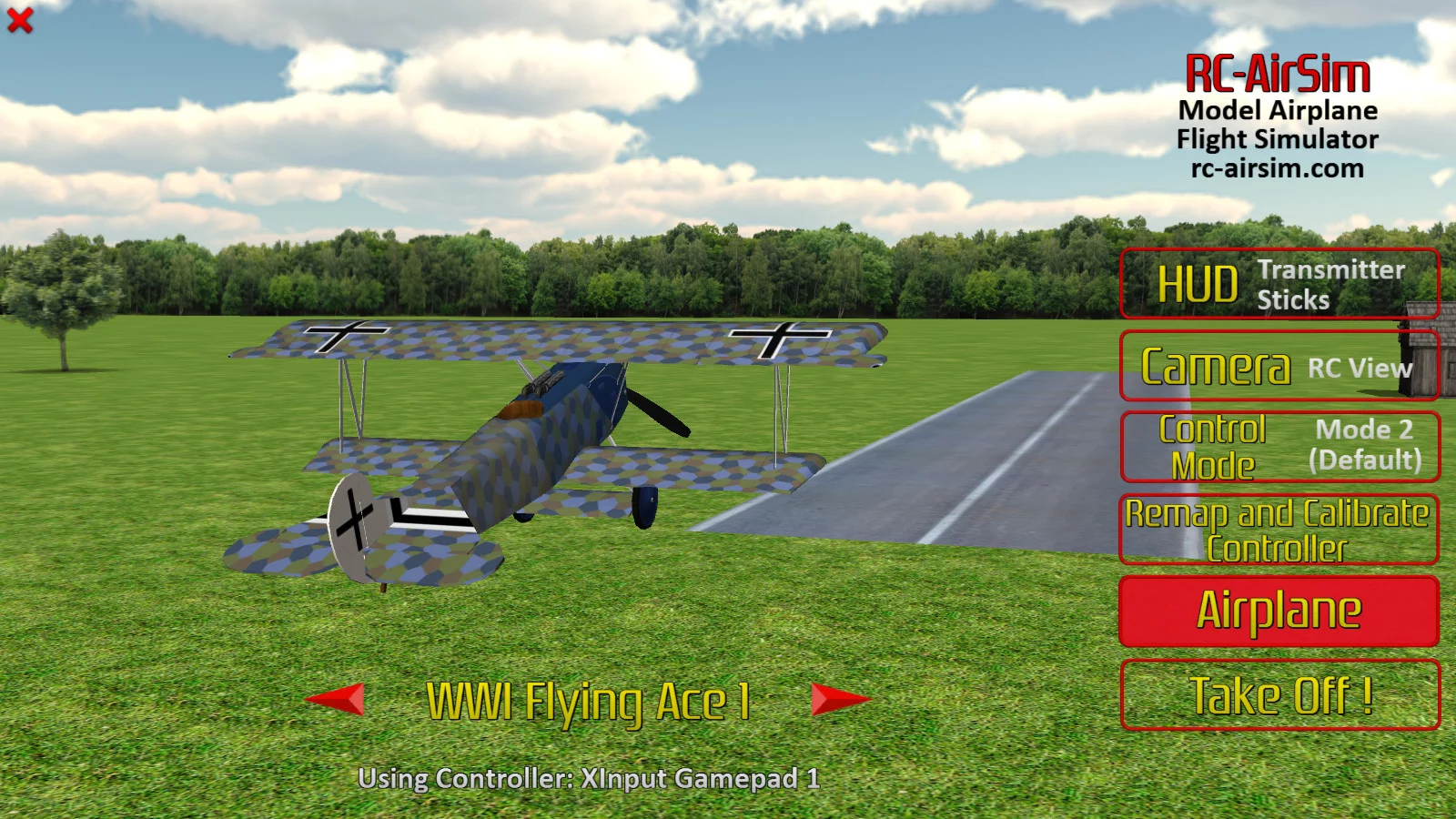 Изображение игры: RC-AirSim - RC Model Airplane Flight Simulator