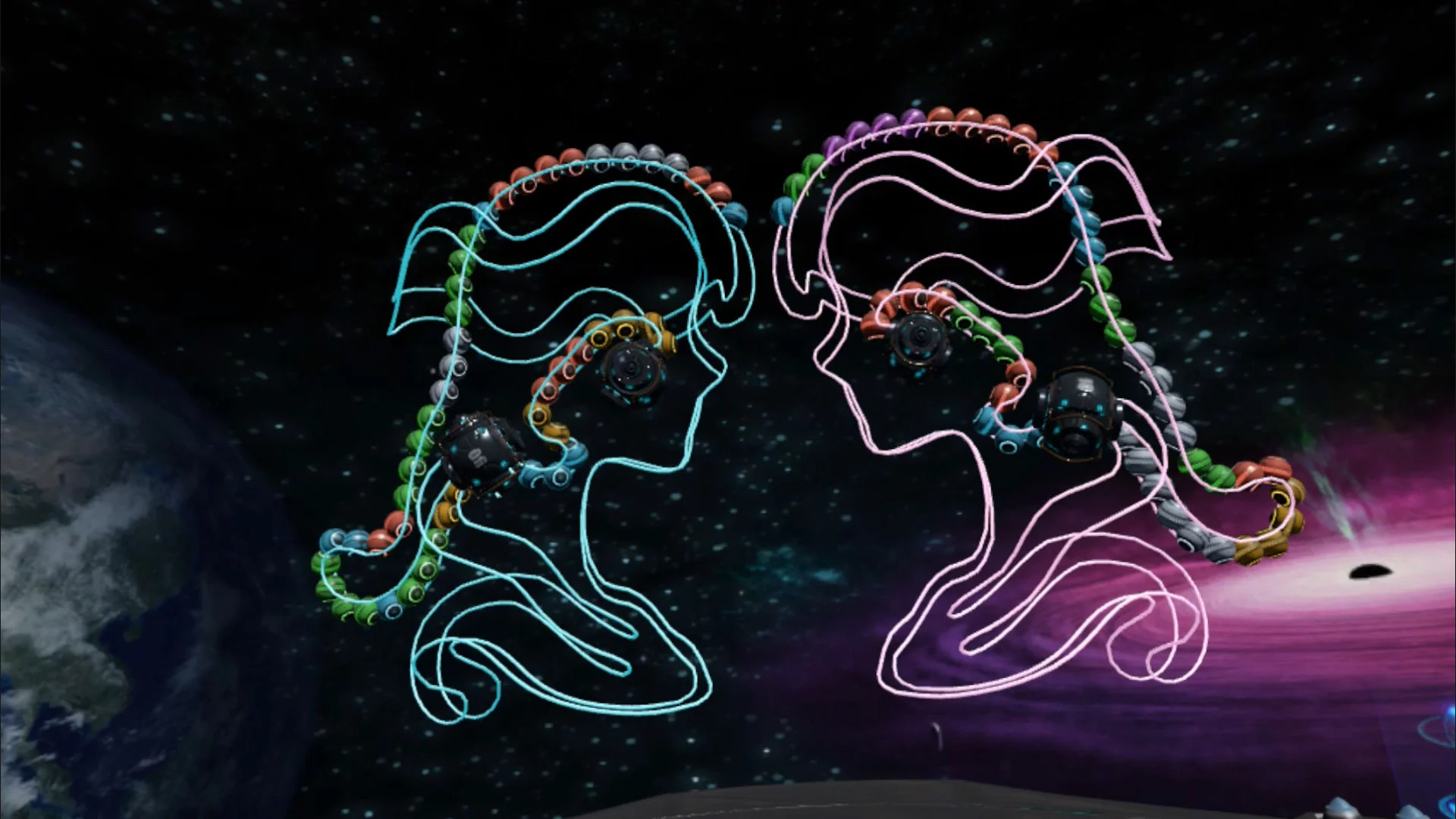 Изображение игры: Cosmos Crash VR
