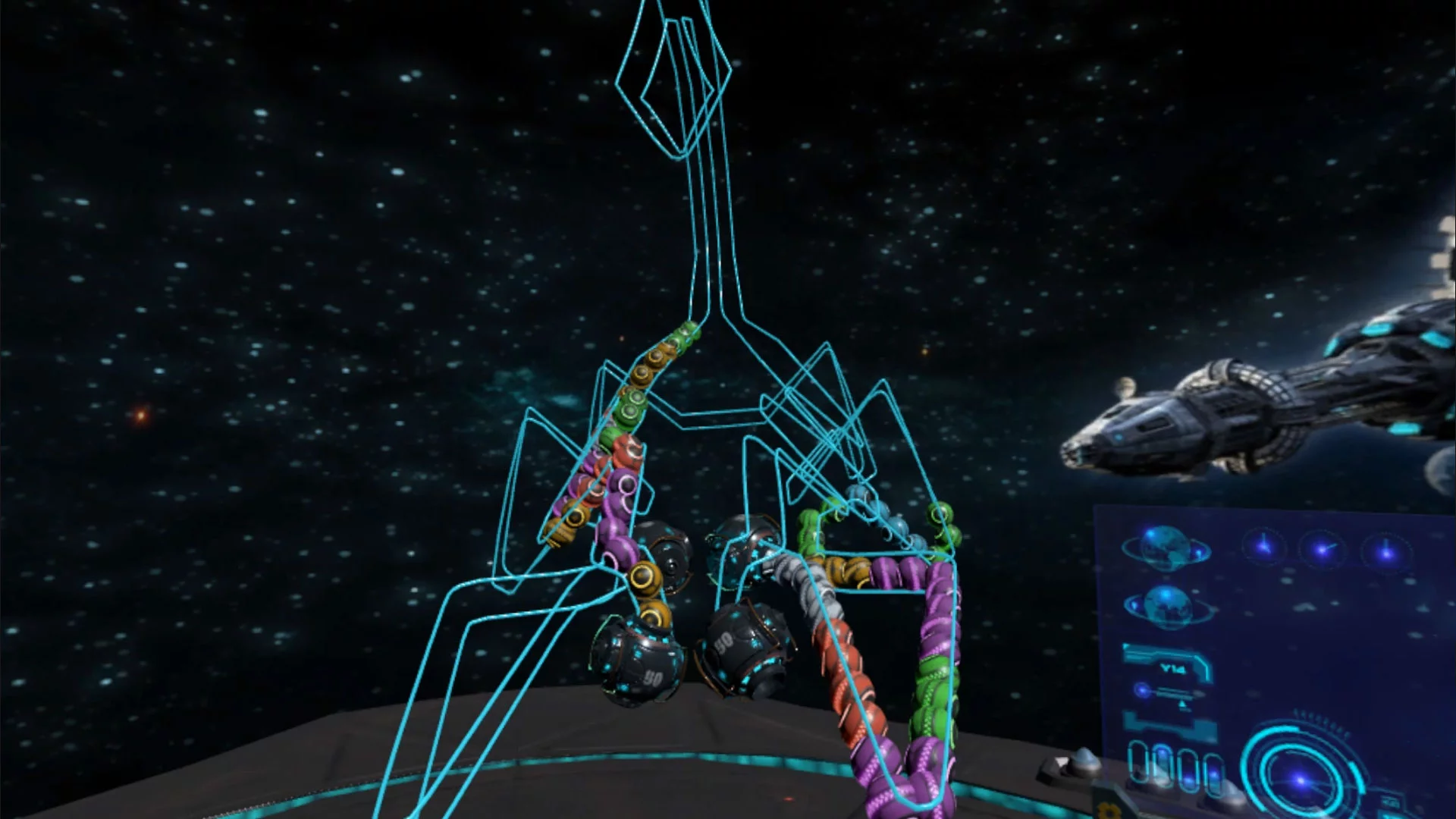 Изображение игры: Cosmos Crash VR