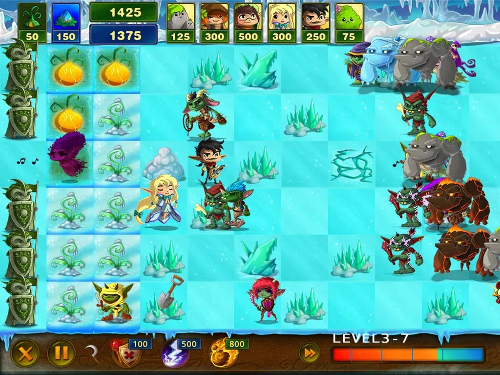 Изображение игры: Elves vs Goblins Defender