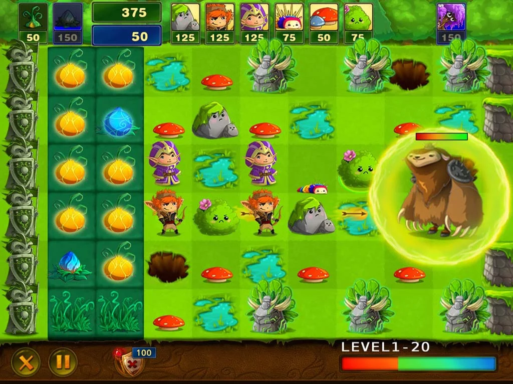 Изображение игры: Elves vs Goblins Defender