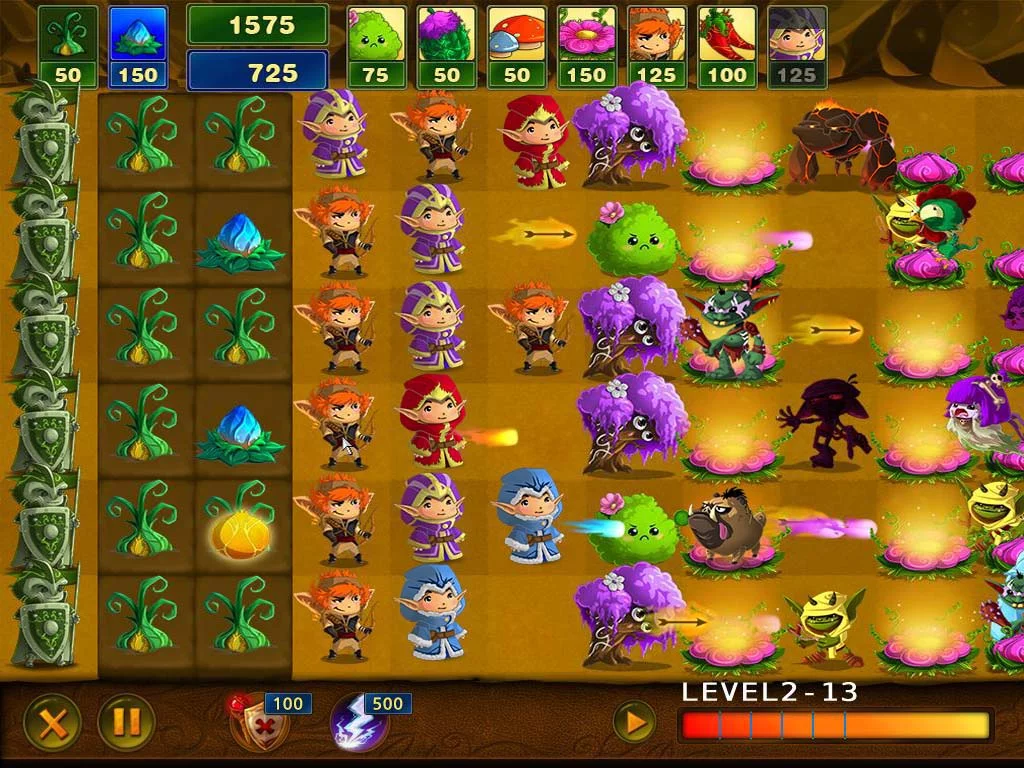 Изображение игры: Elves vs Goblins Defender