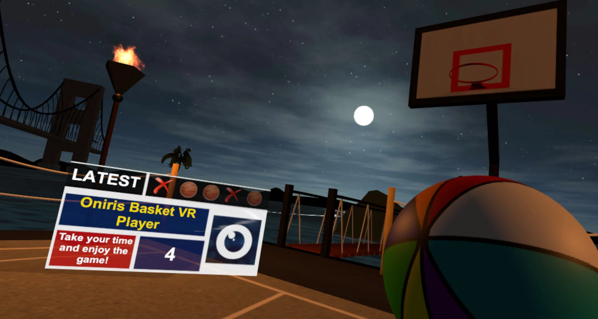 Изображение игры: Oniris Basket VR