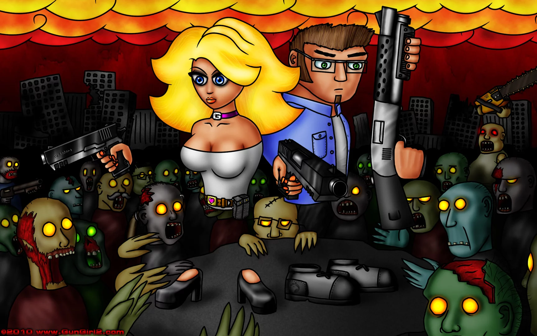 Изображение игры: GunGirl 2