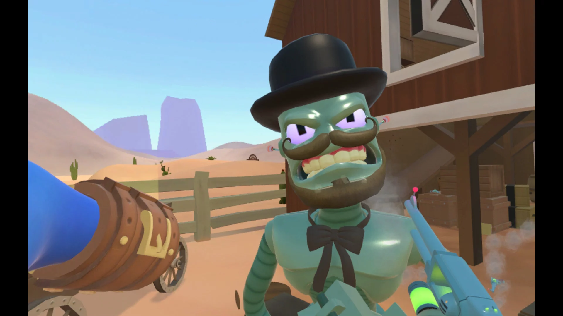 Изображение игры: Cowbots and Aliens