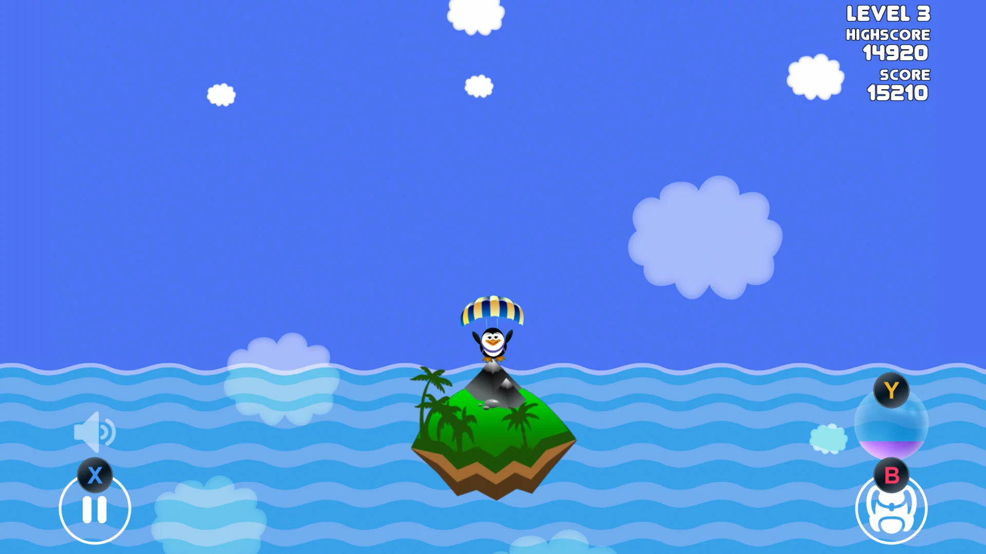 Изображение игры: Flying Pengy