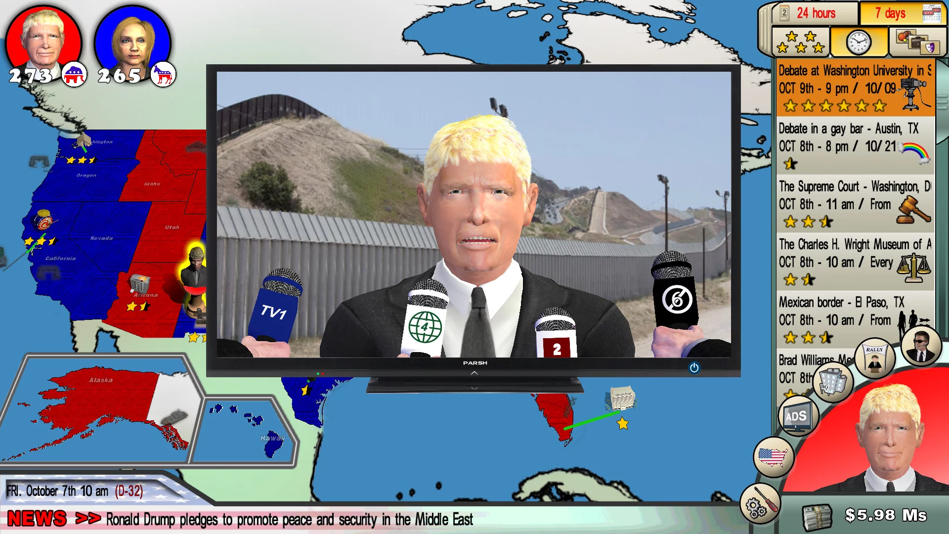 Изображение игры: The Race for the White House 2016