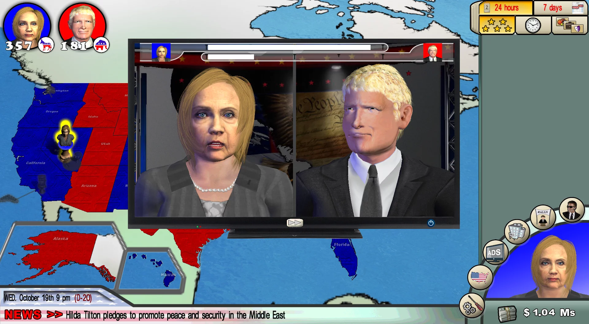 Изображение игры: The Race for the White House 2016