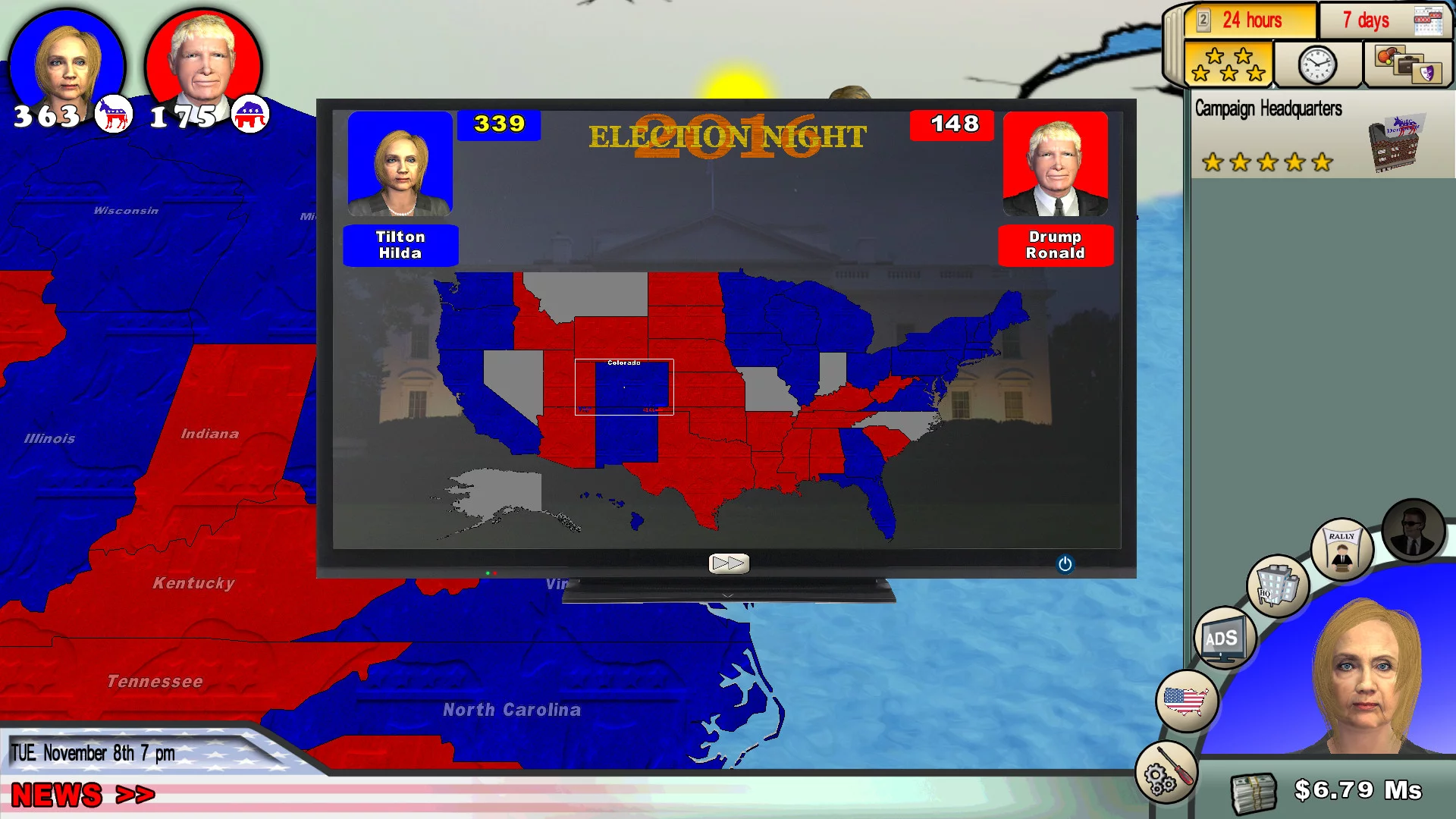 Изображение игры: The Race for the White House 2016