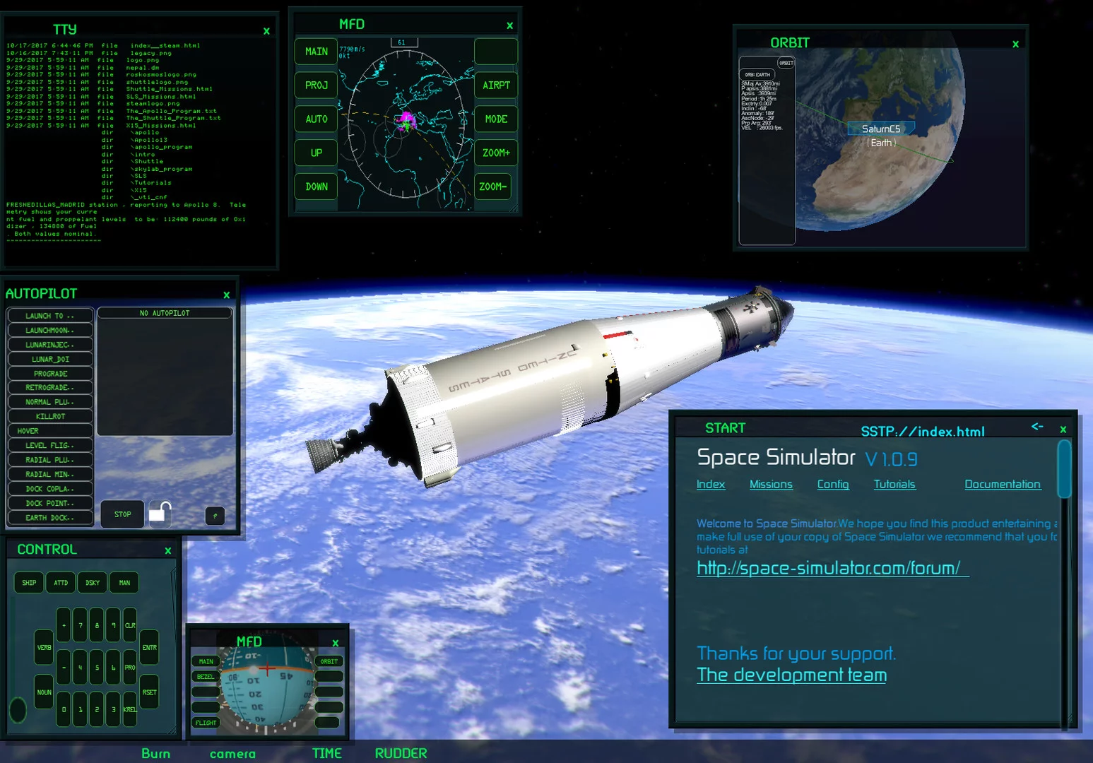 Изображение игры: Space Simulator