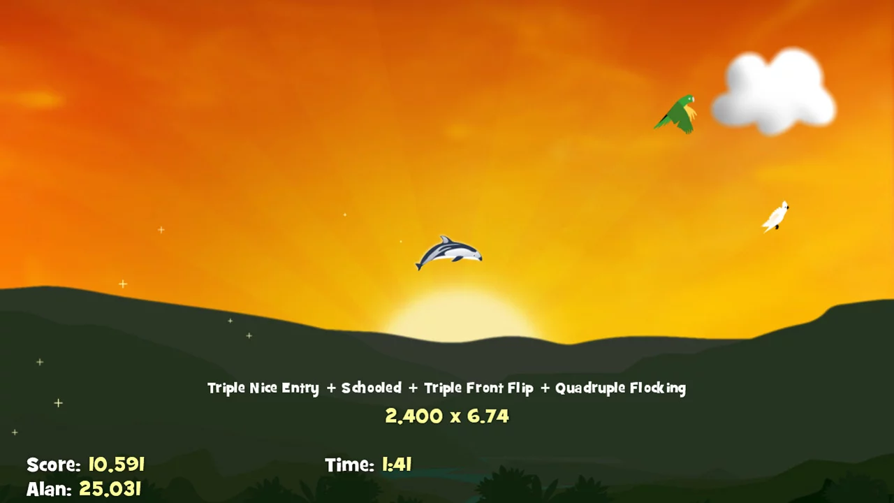 Изображение игры: Dolphin Up