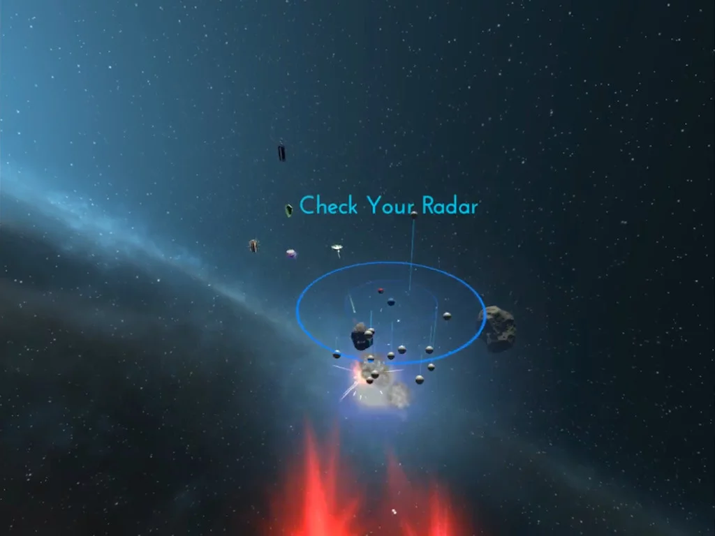 Изображение игры: Asteroid Blaster VR