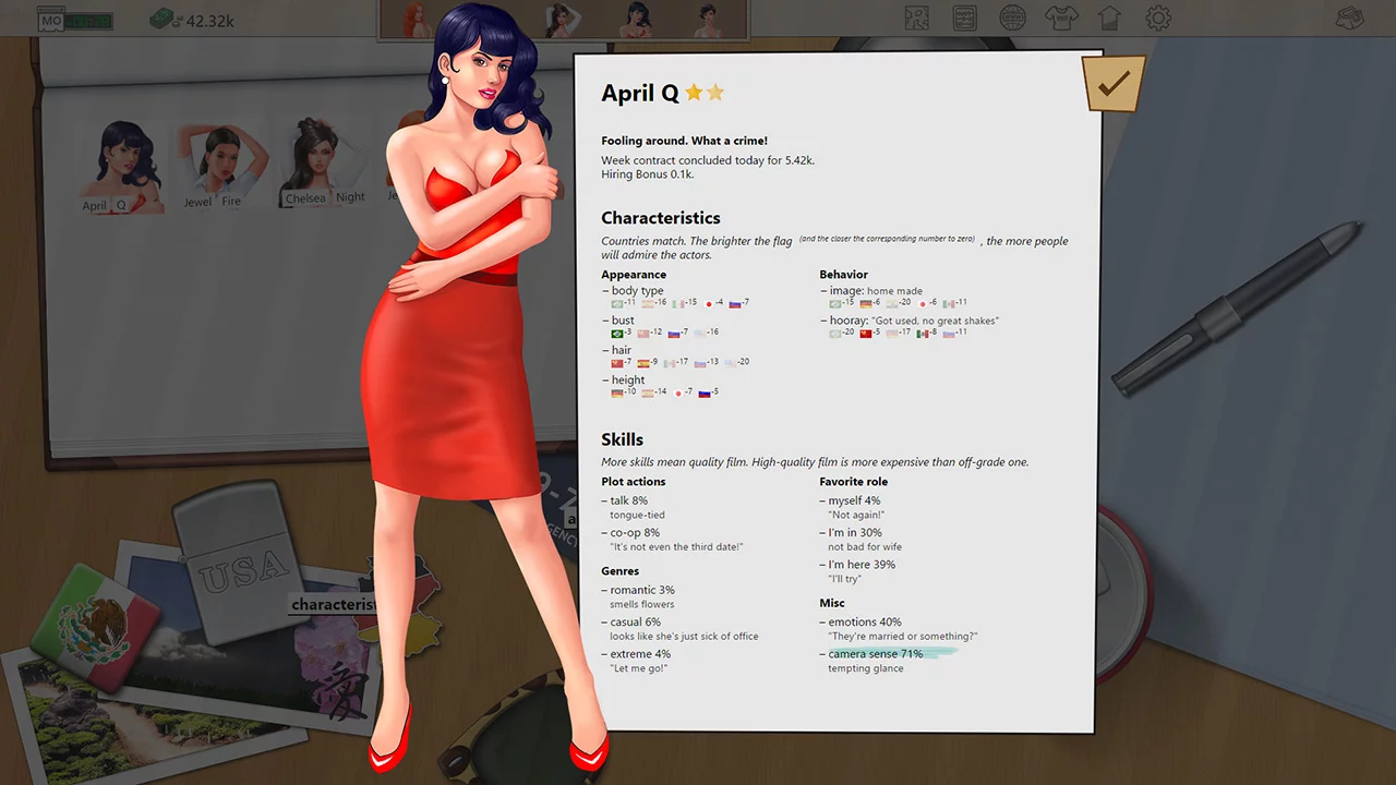 Изображение игры: Porno Studio Tycoon
