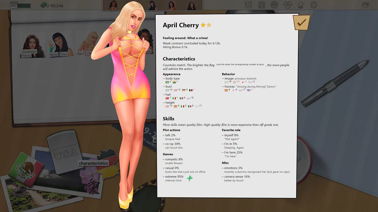 Изображение игры: Porno Studio Tycoon