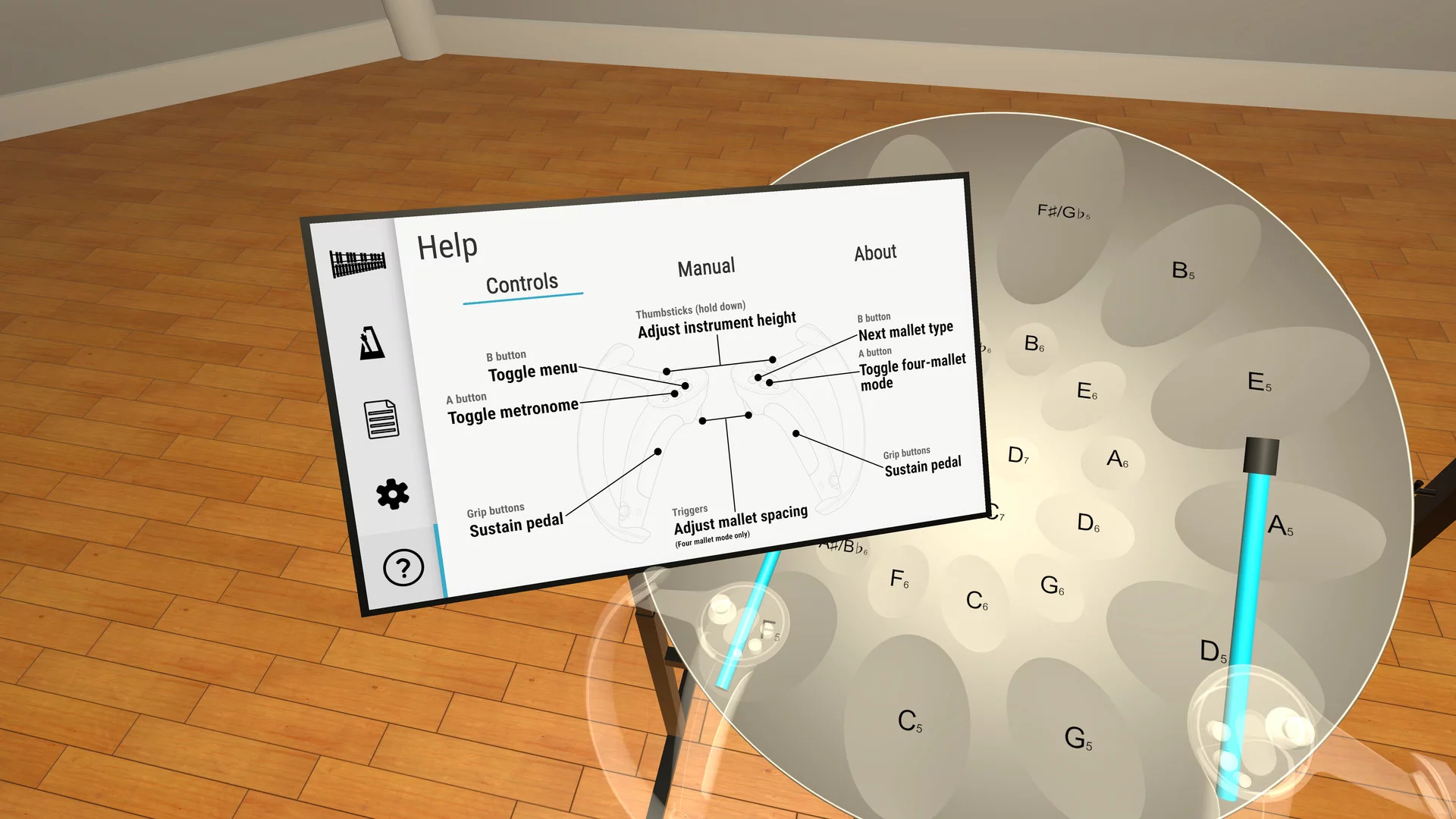 Изображение игры: Percussive VR
