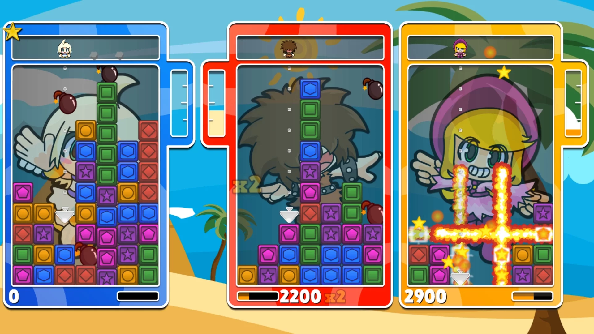 Изображение игры: Super Puzzle Sisters