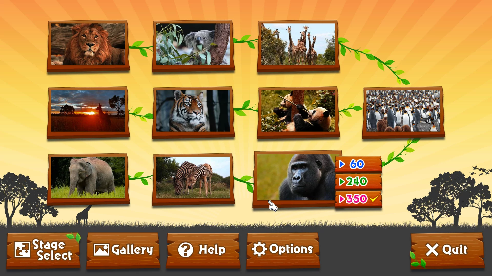 Изображение игры: Wild Animals - Animated Jigsaws