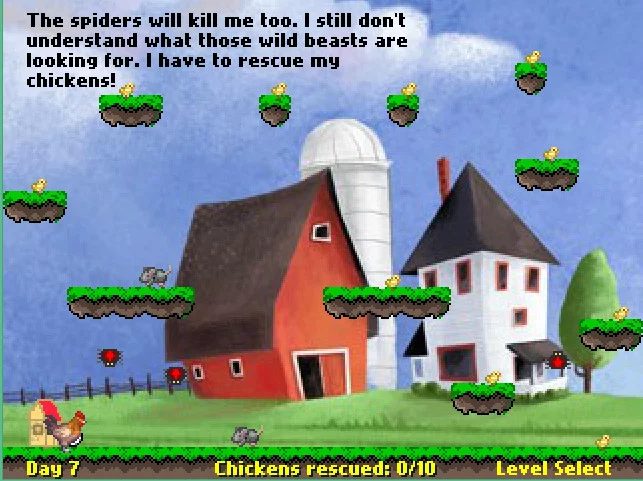 Изображение игры: Rescue your chickens