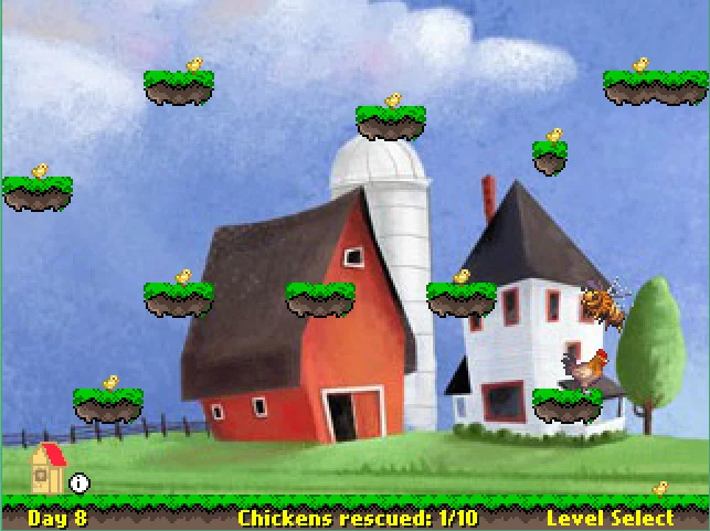 Изображение игры: Rescue your chickens