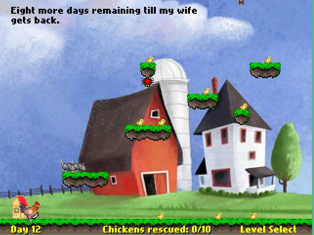Изображение игры: Rescue your chickens