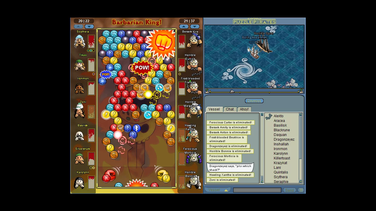 Изображение игры: Puzzle Pirates: Dark Seas