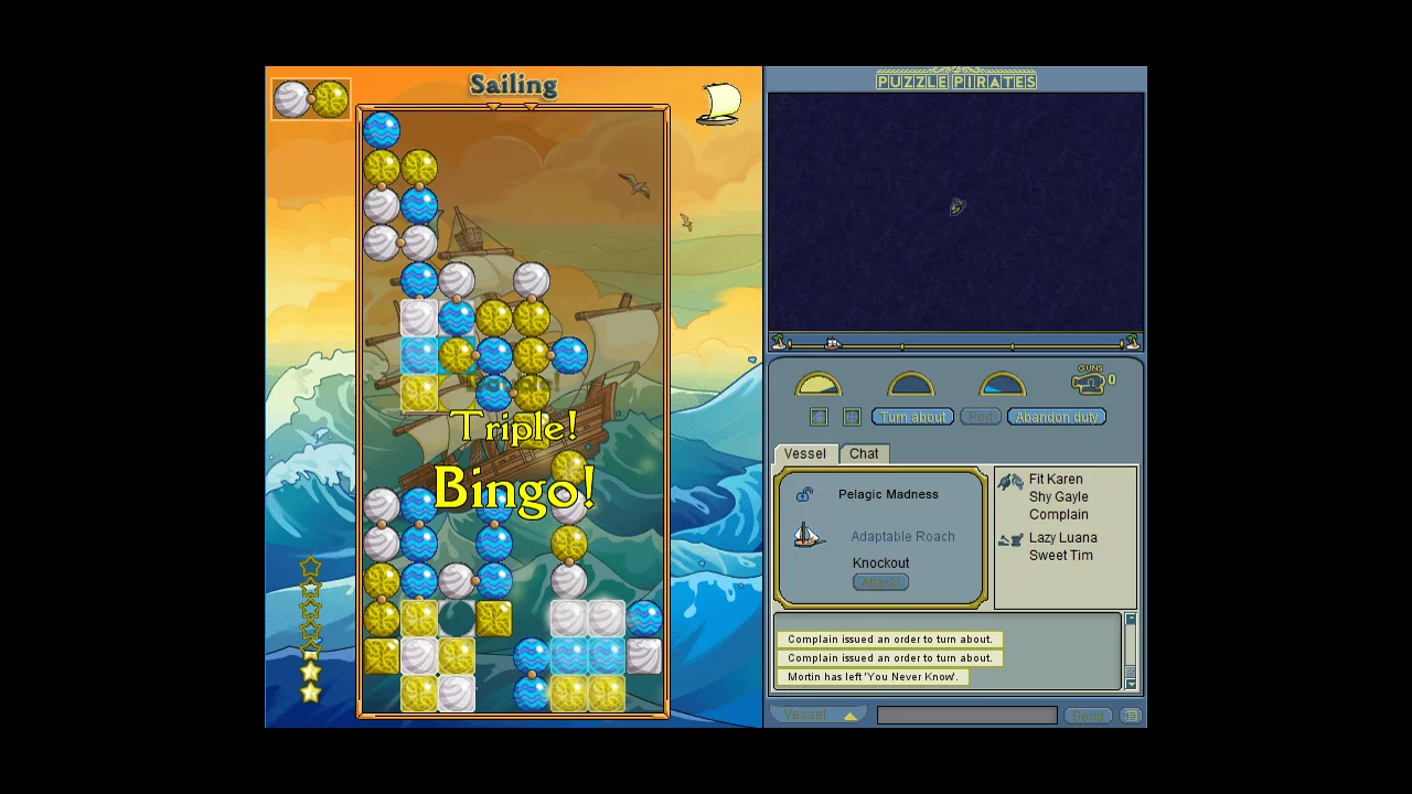 Изображение игры: Puzzle Pirates: Dark Seas