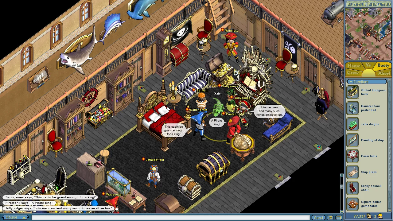 Изображение игры: Puzzle Pirates: Dark Seas
